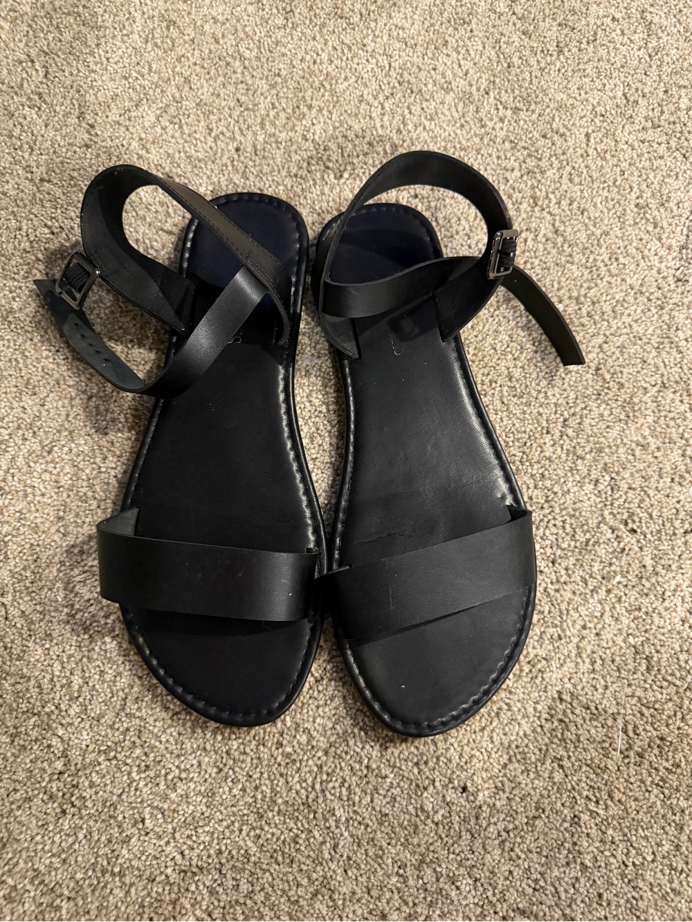 Classic Black Women's Ankle-Strap Sandals